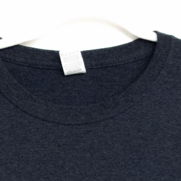 Palmetto Moon Navy Blue T-Shirt With American Flag Graphic Short Sleeve Crew Nec - Picture 2 of 8